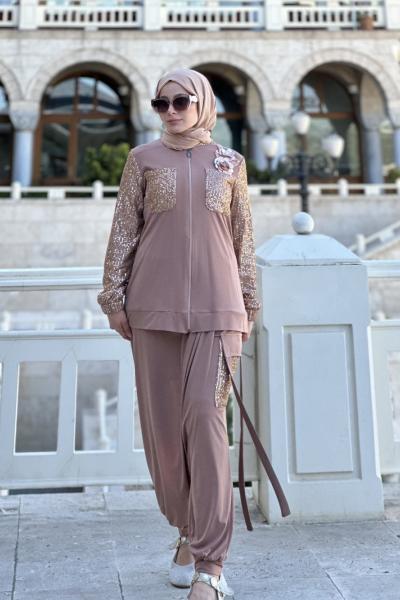 2 li şalvar takım  Pudra