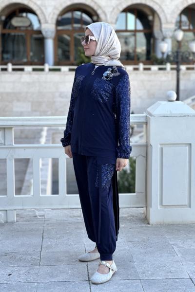 2 li şalvar takım  Lacivert