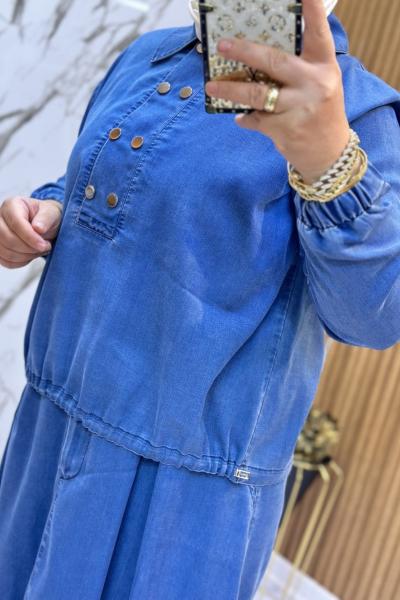 ESSE  BEL LASTİKLİ ETEKLİ TAKIM  kot