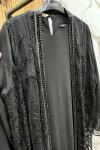 GAZZELLA abaya  TASARIM 2Lİ ABAYA  Siyah