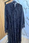 GAZZELLA abaya  TASARIM 2Lİ ABAYA  Siyah
