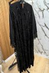 GAZZELLA abaya  TASARIM 2Lİ ABAYA  Siyah