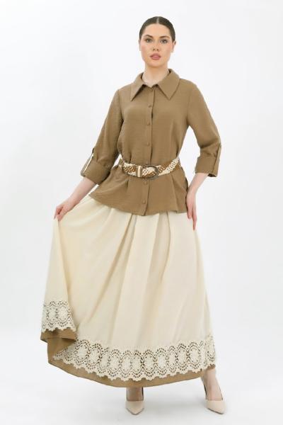 GAZZELLA KETEN ETEKLİ TAKIM  Vizon