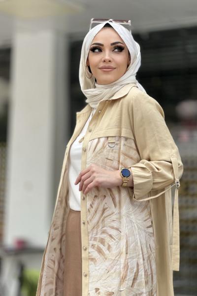 GAZZELLA MODAL CUPRA GÖMLEK  Krem