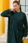 GAZZELLA PULLU ABAYA  Yeşil