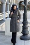 KREM ÇITÇITLI ANORAK MONT  Gri