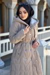 KREM ÇITÇITLI ANORAK MONT  Krem