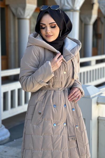 KREM ÇITÇITLI ANORAK MONT  Krem