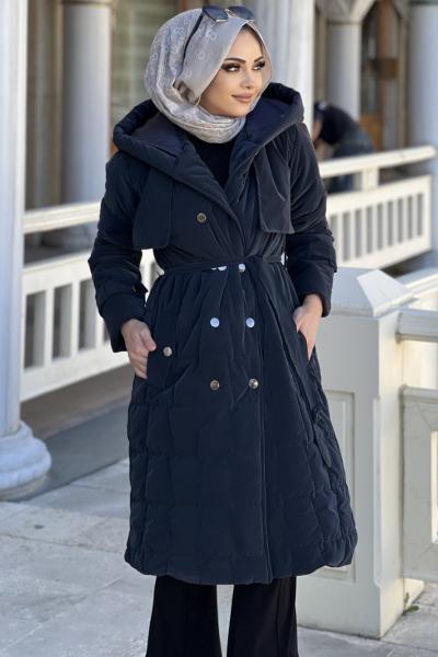 KREM ÇITÇITLI ANORAK MONT  Mavi