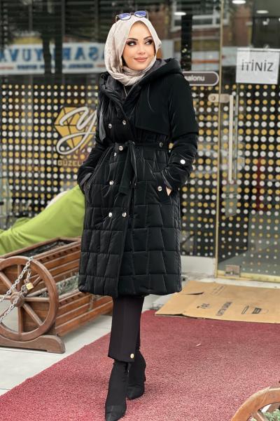 KREM ÇITÇITLI ANORAK MONT  Siyah