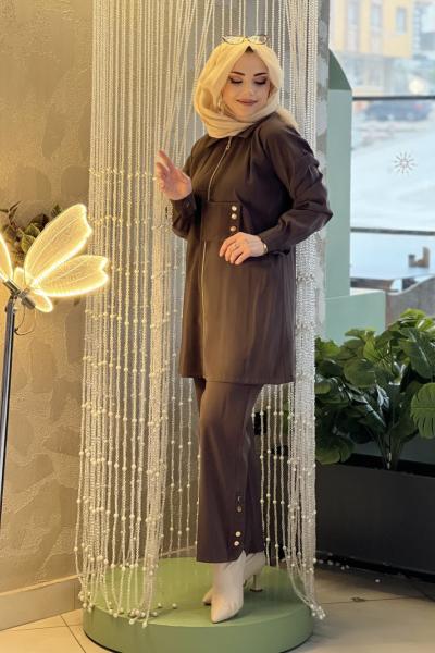 KREM MARKA MODAL CUPRA TAKIM  Kahverengi