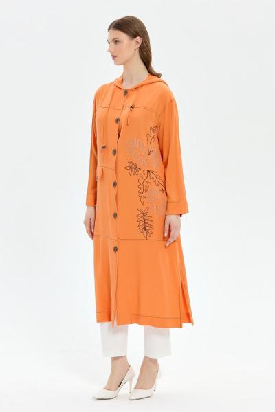 MÜSEMMA BÜYÜK BEDEN EKİN KAP Turuncu