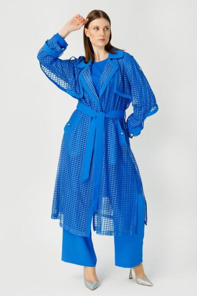 MÜSEMMA EYLÜL TRENÇ Saks Mavisi