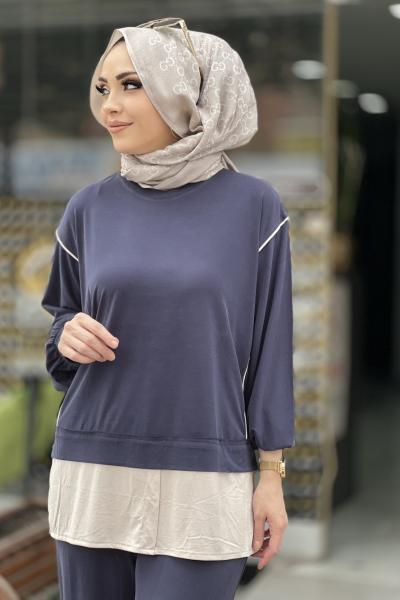 MY CITY TENSEL İKİLİ TAKIM  Lacivert