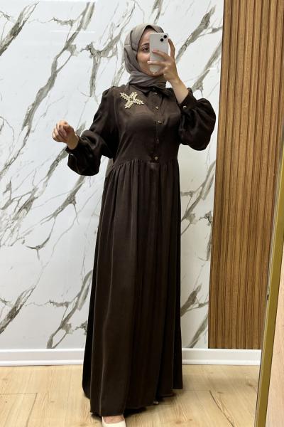 OTTO TENSEL CUPRA ELBİSE  Acı Kahve