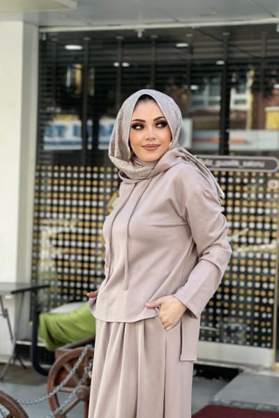 OYSHO ETEKLİ TAKIM  Krem