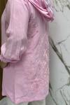 TAŞ BASILI TASARIM  KAP  Pembe