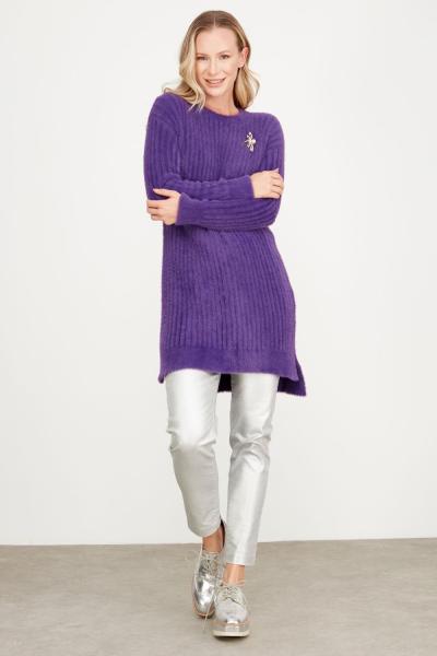 TIĞ TRİKO FİTİLLİ SAKAL TUNİK Mor