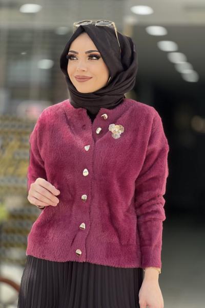 Yumoş hırka joyjoy Bordo