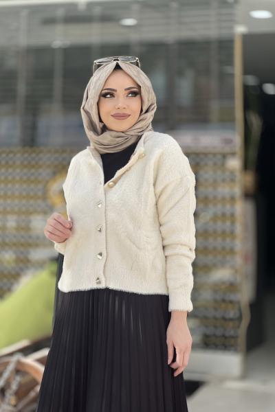 Yumoş hırka joyjoy Krem