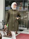 Armine Tunik yandan çıtçıtlı  Haki