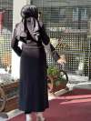 İPEKTEN TAM BOY KABAN Siyah