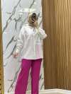 puane cepli pantolon  Pembe
