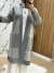 ekose hırka çizgili kimono Gri